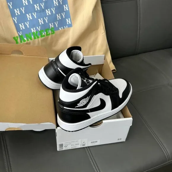 Nike Air Jordan 1 Mid SE AJ1 Panda Elephant Men Casual Shoes Sneakers